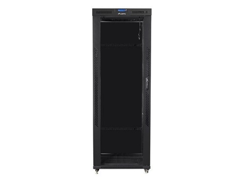 LANBERG 19" SZAFA RACKMOUNT 42U 800X1000 LCD SZKLANE DRZWI CZARNE FF01-8042-1 - Zdjęcie 4 z 5