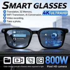 4K Smart Glasses HD fotocamera WiFi traduzione video foto AI per Android e IOS
