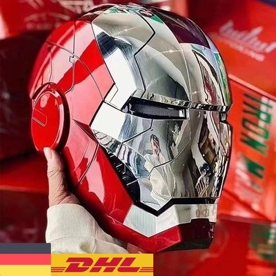AUTOKING Iron Man MK5 Helm: Sprachgesteuerte Cosplay-Maske Tragbar Geschenkbox