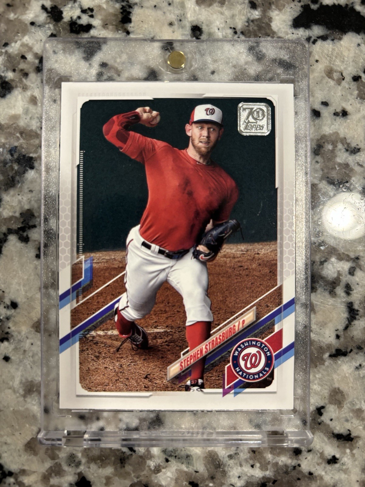 2021 Topps Image Variation SP Image Variation (Red Shirt) Stephen Strasburg #400