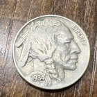 1934 Buffalo nickel Below collector Actual Coin Great Additional To Collection