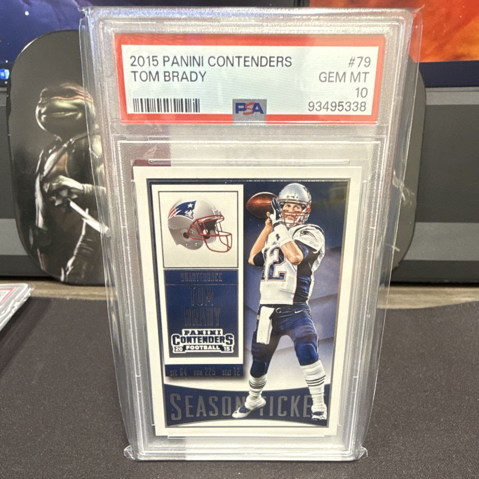 Panini Contenders 2015 Tom Brady #79 Season Ticket PSA 10 New England Patriots
