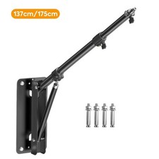 Byncceh Wall Mount Boom Arm 137/175cm for Ring Light Softbox Studio