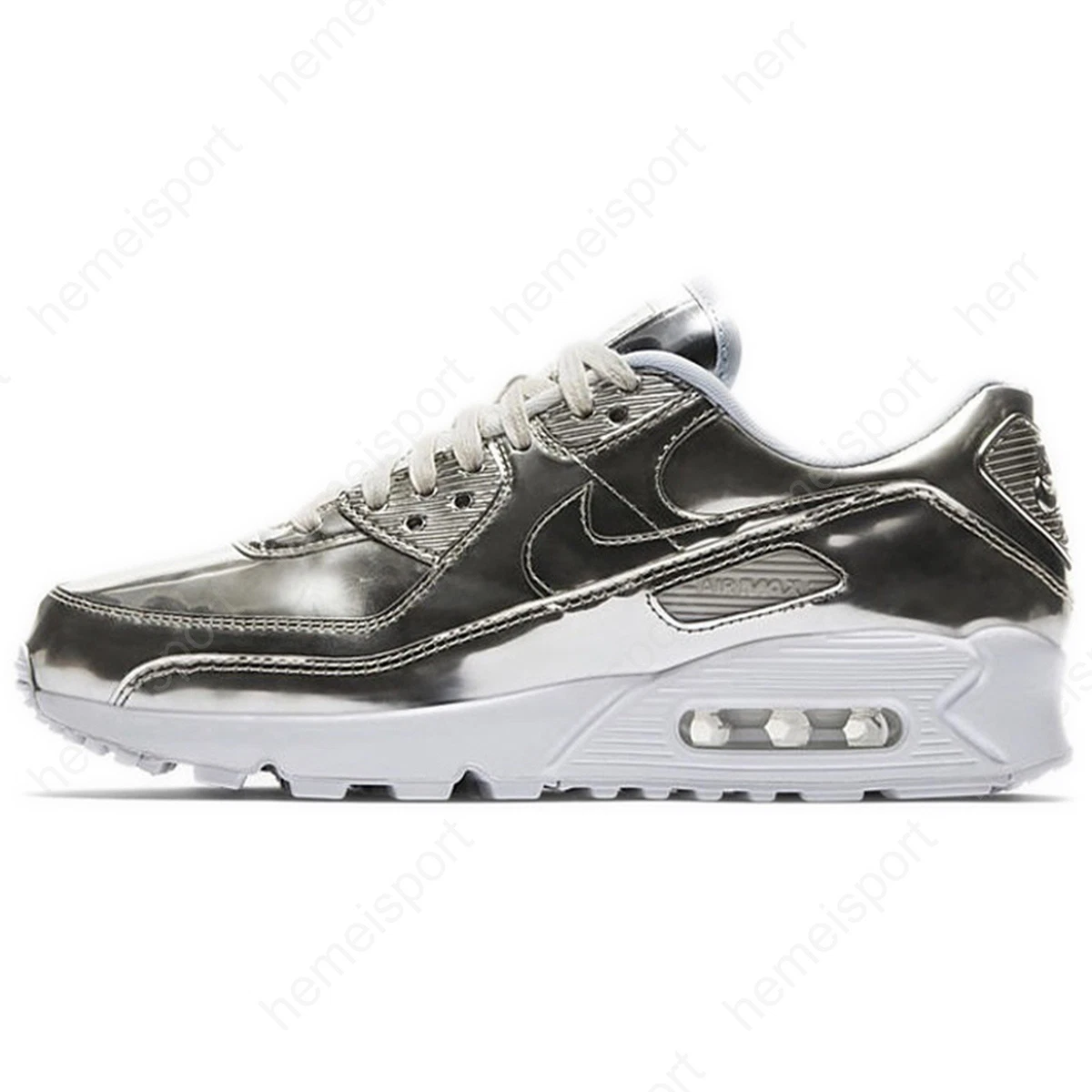 Nike Air Max 90 Metallic Pack - Chrome W for sale | eBay