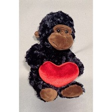 Dan Dee 12" Valentines Gorilla w/Heart Monkey Soft Plush Stuffed Animal Doll