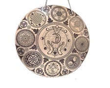 18 inches Moon Face Carving Tibetan Gong, Best for sound healing practices, Yoga