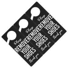 3 Pcs Please Take off Your Shoes and Hang Sign on The Door Remove Funny