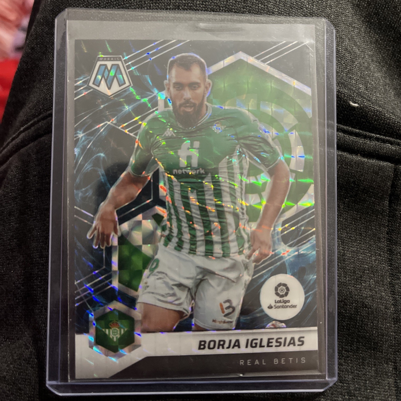 Borja Iglesias 2021-22 Panini Mosaic La Liga Mosaic Prizm Genesis SSP Real Betis