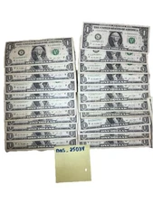 52x 2013 $1 Star Notes Crisp Uncirculated Rare Paper Currency Lot Green Seal