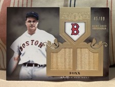 2011 Tier 1 One Jimmie Foxx Dual GU Game Used Bat Relic #D /99 Boston Red Sox 