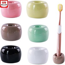 Ceramic Toothbrush Holder Set Minimalist Bathroom Organizer Home Office Decor US
