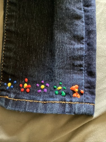 Gap Kids GAP Kids Heart Print Super Skinny Jeans Size 8 - Picture 17 of 18