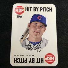 2015 Topps Archives 1968 Game Inserts #32 Anthony Rizzo HBP Chicago Cubs