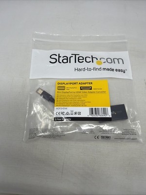 StarTech MDP2HDMI Mini DisplayPort To HDMI Video Adapter Converter PC Or MAC
