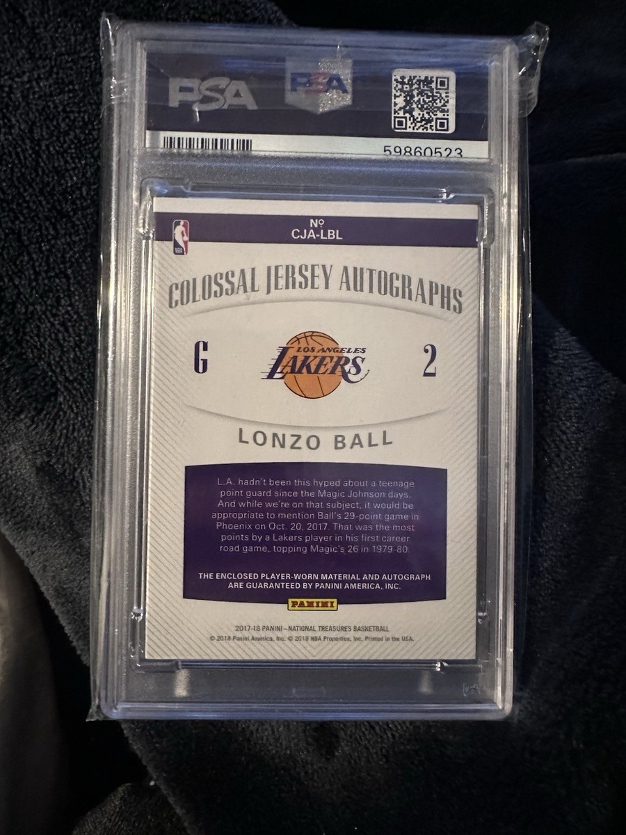 LONZO BALL 2017-18 SELECT TIE DYE  25枚限定 2017-18 Panini Select LONZO BALL RC JERSEY AUTO TIE DYE PSA