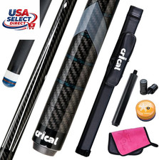 58" Carbon Fiber Pool Cue Stick Professional Low Deflection Billiard