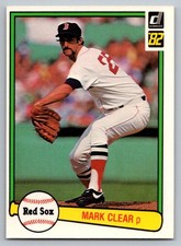 1982 Donruss Mark Clear #452 Boston Red Sox
