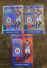 2019-20 Contenders Optic Season Ticket Derrick Rose Red Prizm + Holo + Base SP