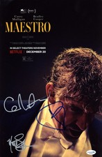 Bradley Cooper, Carey Mulligan & Matt Bomer "Maestro" SIGNED 11x17 Photo ACOA