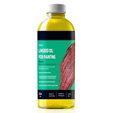 Linseed Oil for Painting, Refined Linseed Oil for Thinning Oils, Artists, Pai...