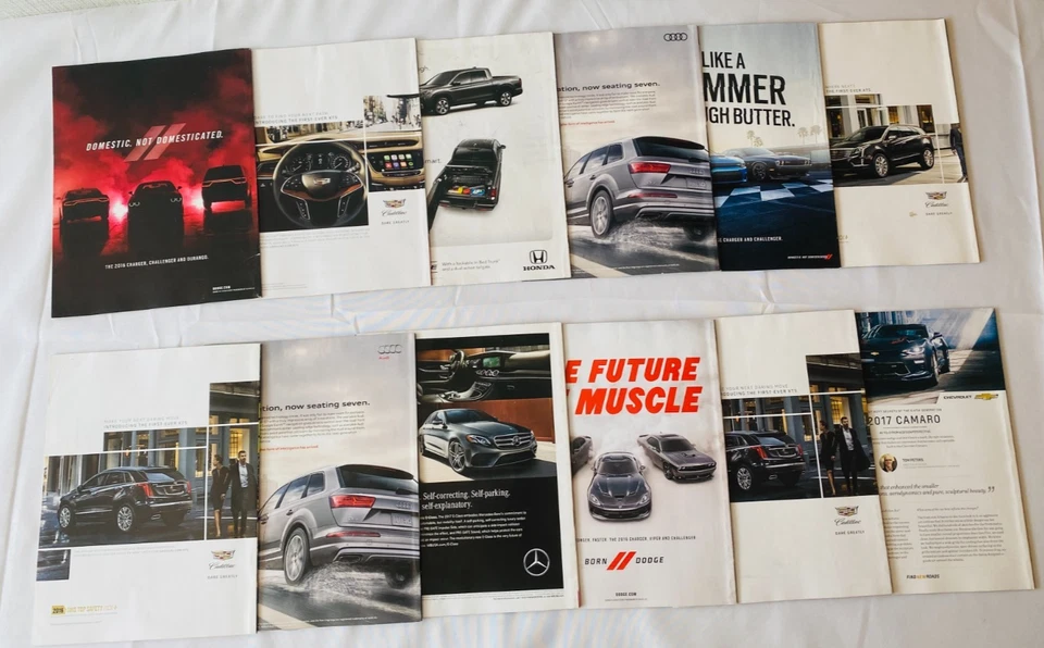 Vintage Autoweek Magazine Lot of 12 Year 2016 Chevy Ford McQueen Nissan GTR - Image 2 of 4