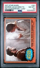 1977 Topps Star Wars #321 George Lucas Directs Counterpart “Luke” PSA 8.5 NM-MT+