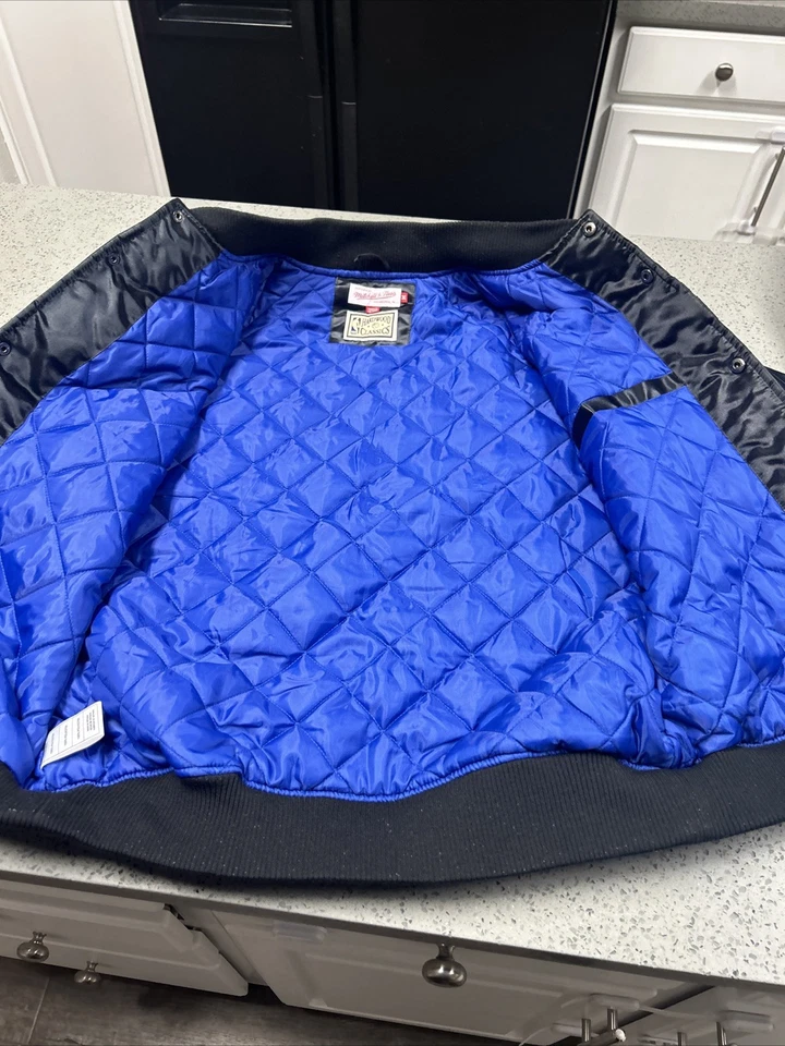 Mitchell Ness Golden State Warriors Black Jacket M - Image 4 of 4