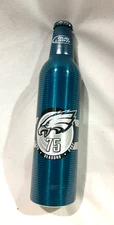 BUDWEISER LIGHT PHILADELPHIA EAGLES 75TH ANNIVERSARY ALUMINUM BOTTLE & CAP - NEW