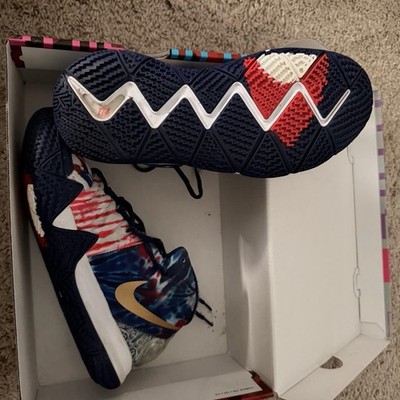Nike Kyrie 5 Tie Dye Multicolor High Top Basketball Sneakers