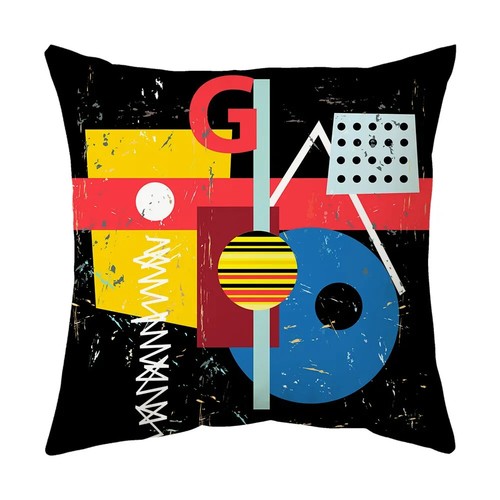 Geometric Abstract Pattern Printing Pillow Office Car Personality Lumbar Cushion - Picture 10 of 39