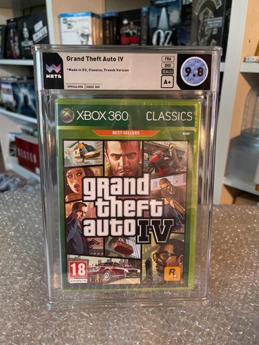 GTA grand theft auto IV 4    Xbox  💰 WATA 9,8 A+ SEALED 💰 pal fr - Afbeelding 1 van 2