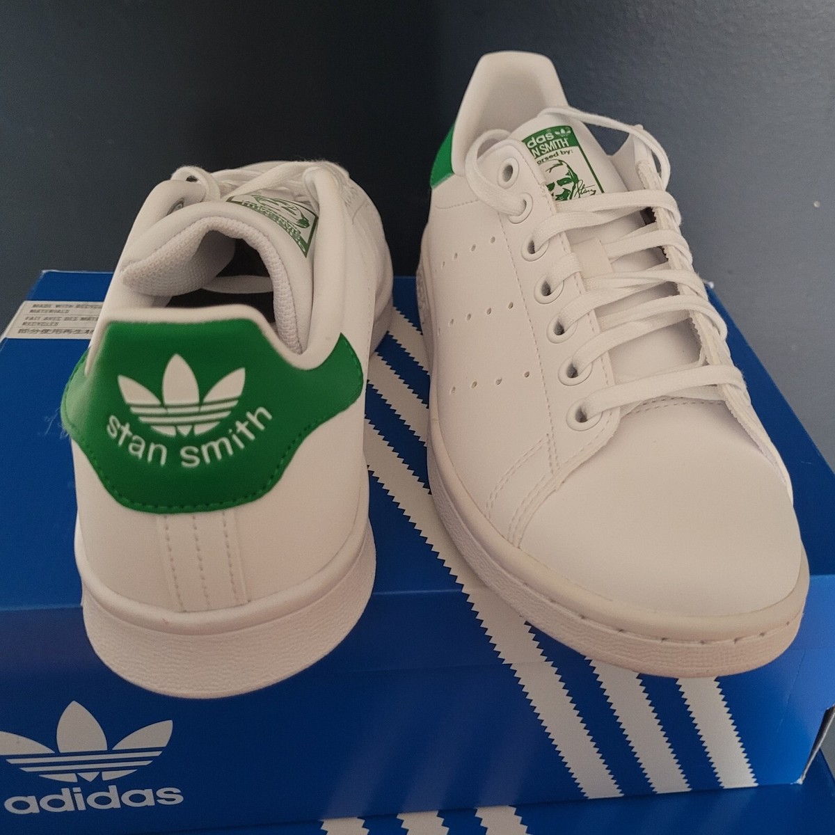 NEW ADIDAS STAN SMITH J PRIMEGREEN 