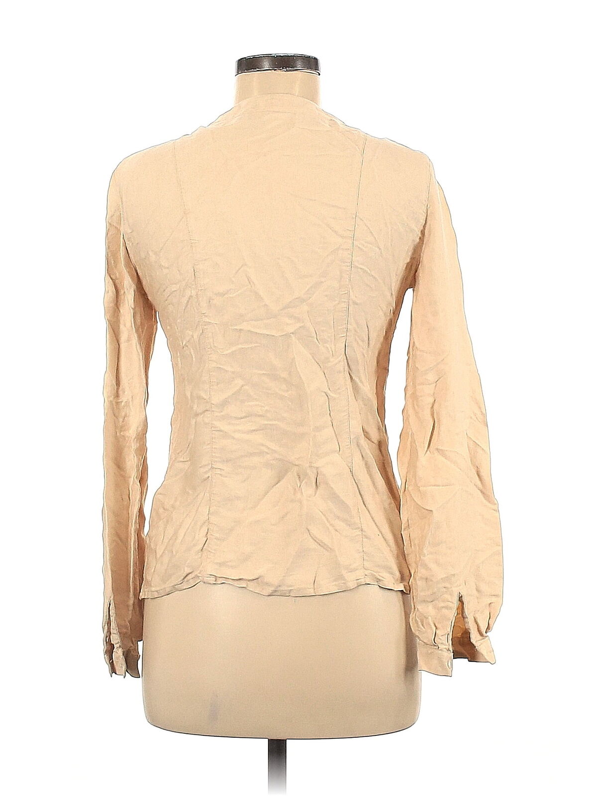 Barneys New York Women Brown Long Sleeve Silk Top… - image 2