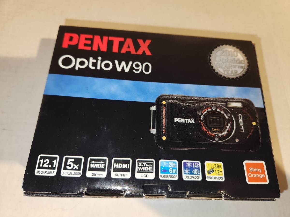 Pentax Optio W90 Black 12.1 MP Waterproof Digital Camera