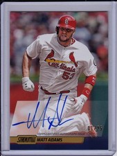 Matt Adams 2014 Topps Stadium Club Gold Foil Auto #'d 1/25 Autograph Cardinals
