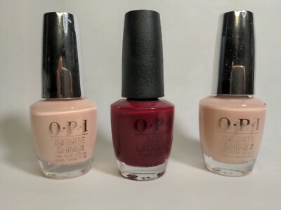 3 OPI Nail Lacquer Polish Lacquer Vernis Longue Tenue Infinite Shine 2 3x0.5 oz