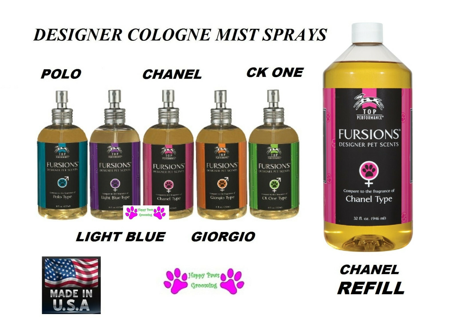 dog grooming cologne spray