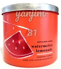 BATH AND BODY WORKS 3 WICK CANDLE - WATERMELON LEMONADE - 14.5 OZ - NEW