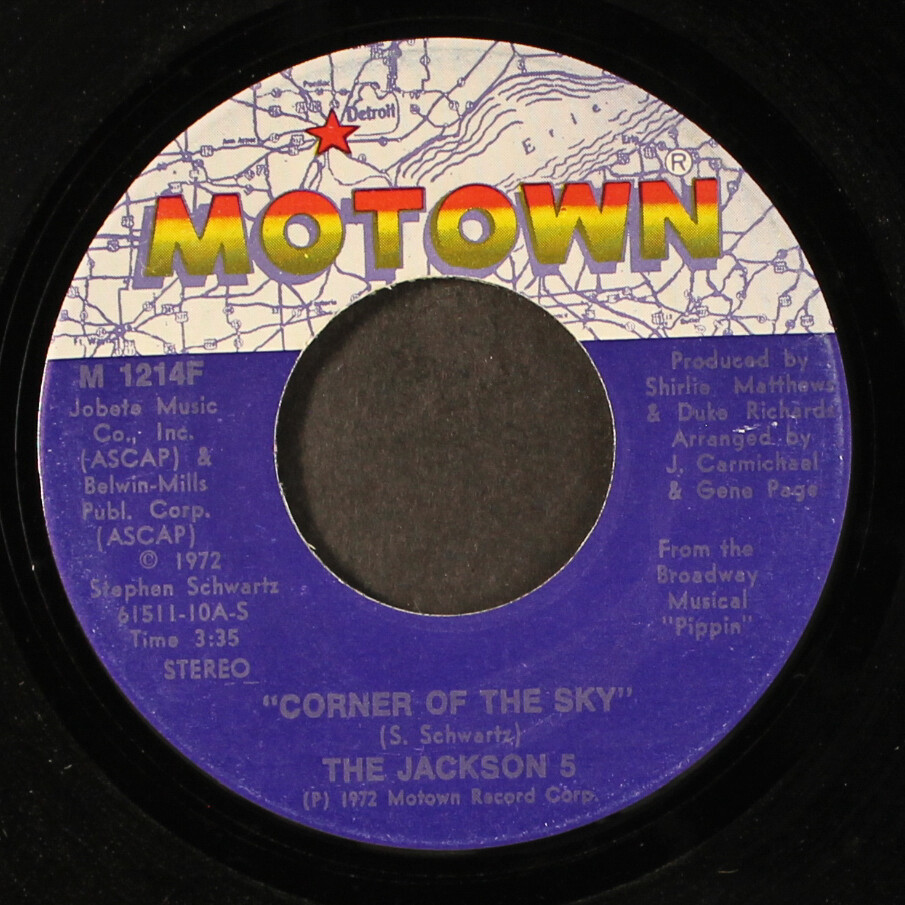 7” Jackson 5 Corner Of The Sky JET2162 Motown プロモ /00080 The Jackson 5 – Corner Of The Sky – Vinyl (7