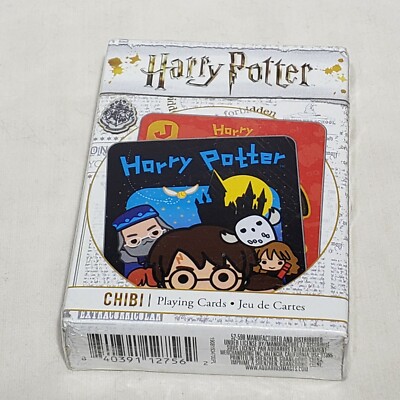 Harry Potter Playing Cards 52 Different Images Chibi Style Deck Factory Sealed