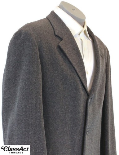 Hugo Boss Italy Wool Blend Gray 3 Btn Stretch Blazer Sport Jacket Mens 44R - Picture 3 of 11