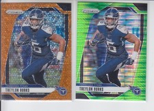 2 - 2024 Prizm TREYLON BURKS Orange Disco + Green Pulsar Titans #281
