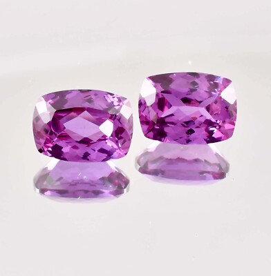 1 Pair 12 x 8 MM Flawless Natural Color Change Alexandrite Gems GIT Certified