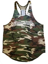 Iron Gods Camo Workout Tank Top Y-Back Tank Gym Apparel Muscle Weight Training