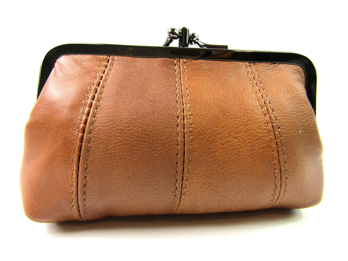 Vintage Genuine Leather Coin Purse Zipper Closure Credit - Temu