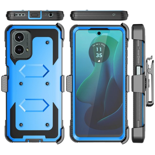 For Motorola Moto G 5G 2024 2023 Phone Case + Screen Protector Belt Clip Cover - Picture 23 of 34