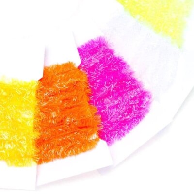 Fliegenbindematerial Veniard Turbo Translucent Chenille 15mm Fritz ALLE FARBEN