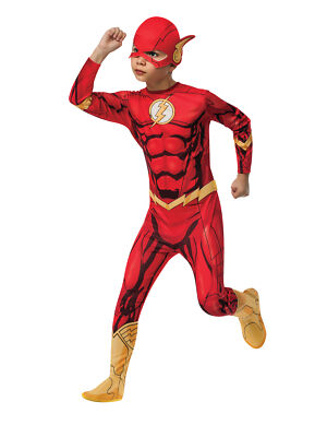 The Flash Kostüm DC Comic Superheld Verbrechensbekämpfer Kinder Karnevalsparty