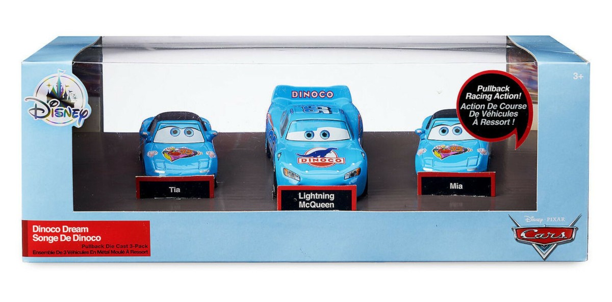 Disney Cars - Dinoco Dream Pull 'N' Race Die Cast Set - Cars