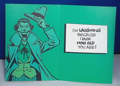 DC Comics The Joker Batman Birthday Card By Hallmark - Picture 2 of 2